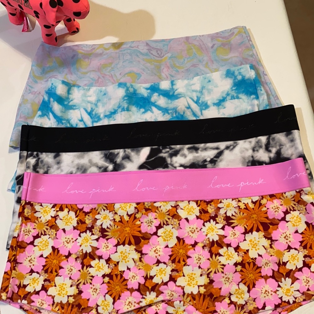 Bundle NWT VS Pink Logo BoyShorts Large